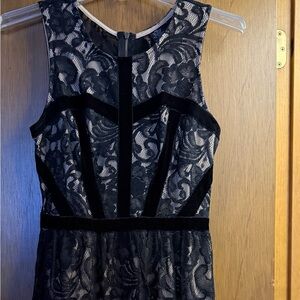 Fire Los Angeles Black Short Lace Dress